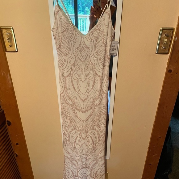 jump apparel Dresses & Skirts - Gold sparkle gown